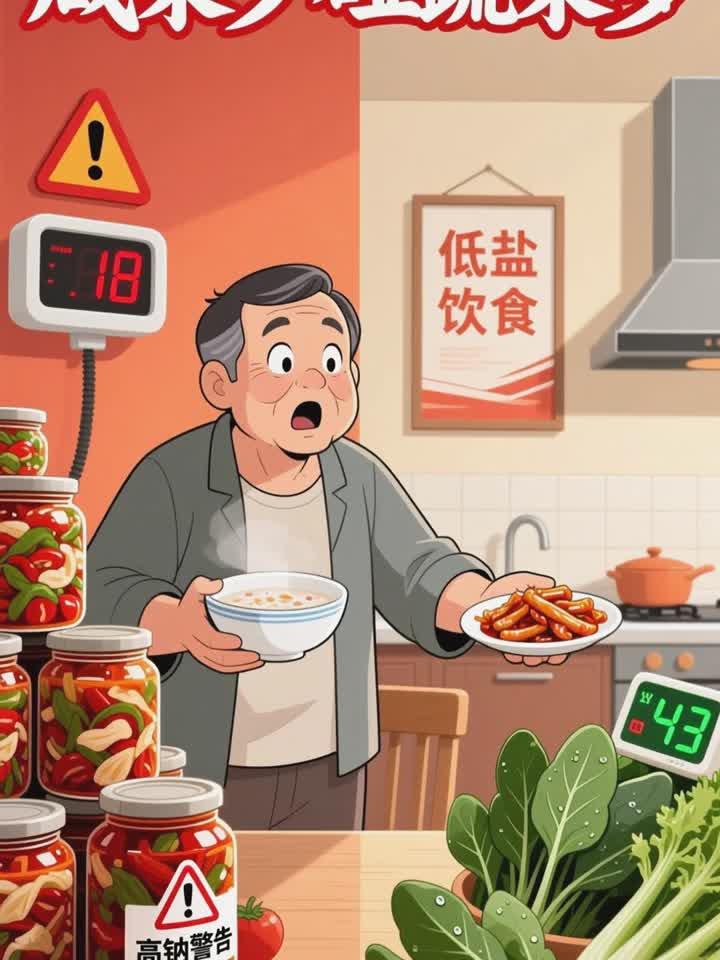 高血压人群:少吃咸菜,多吃新鲜蔬菜
