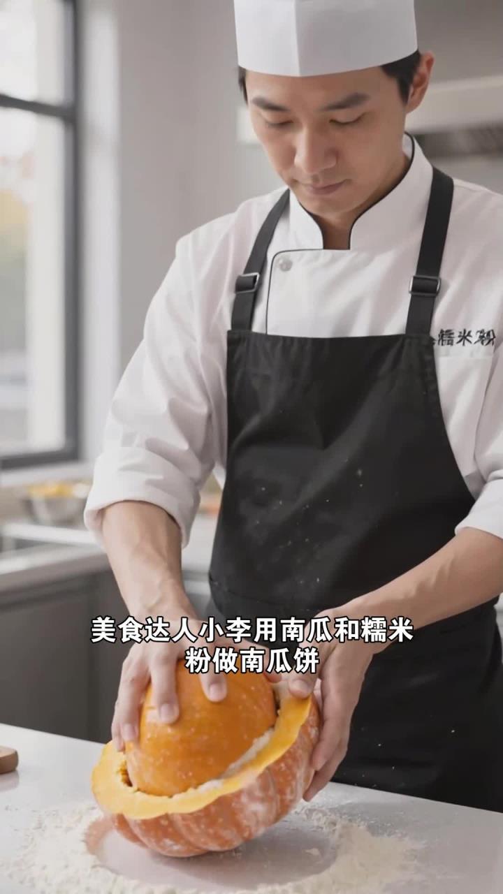 南瓜+糯米粉做南瓜饼,外酥里糯,好吃但油炸健康吗?