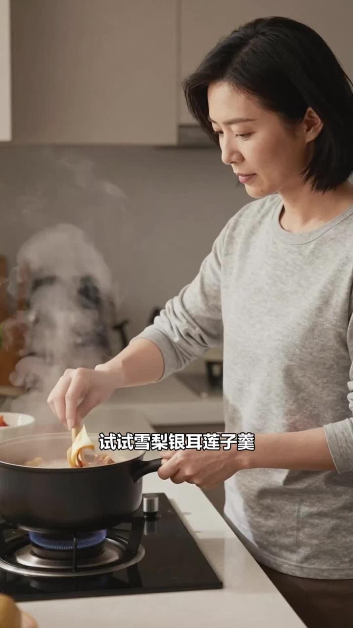 雪梨银耳莲子羹慢炖加枸杞,润燥吃它,干燥人群能滋润肌肤吗?