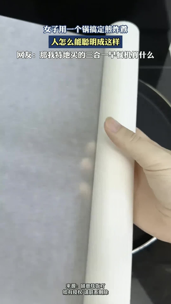 女子用一个锅搞定煎炸煮,人怎么能聪明成这样
