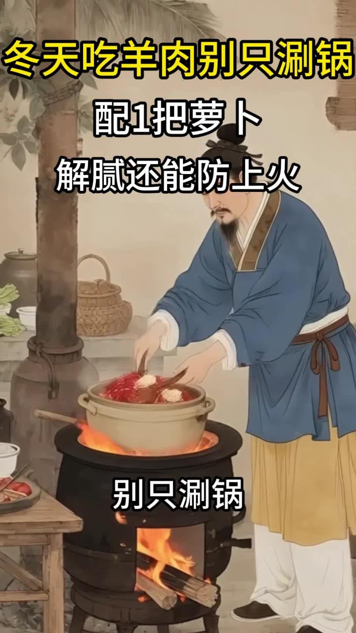 冬天吃羊肉别只涮锅!配1把萝卜,解腻还能防上火