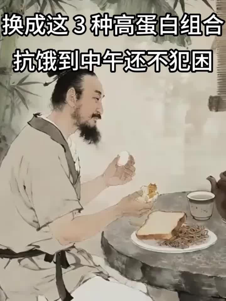 早餐别再吃粥配咸菜!换成这 3 种 “高蛋白组合”,抗饿到中午还