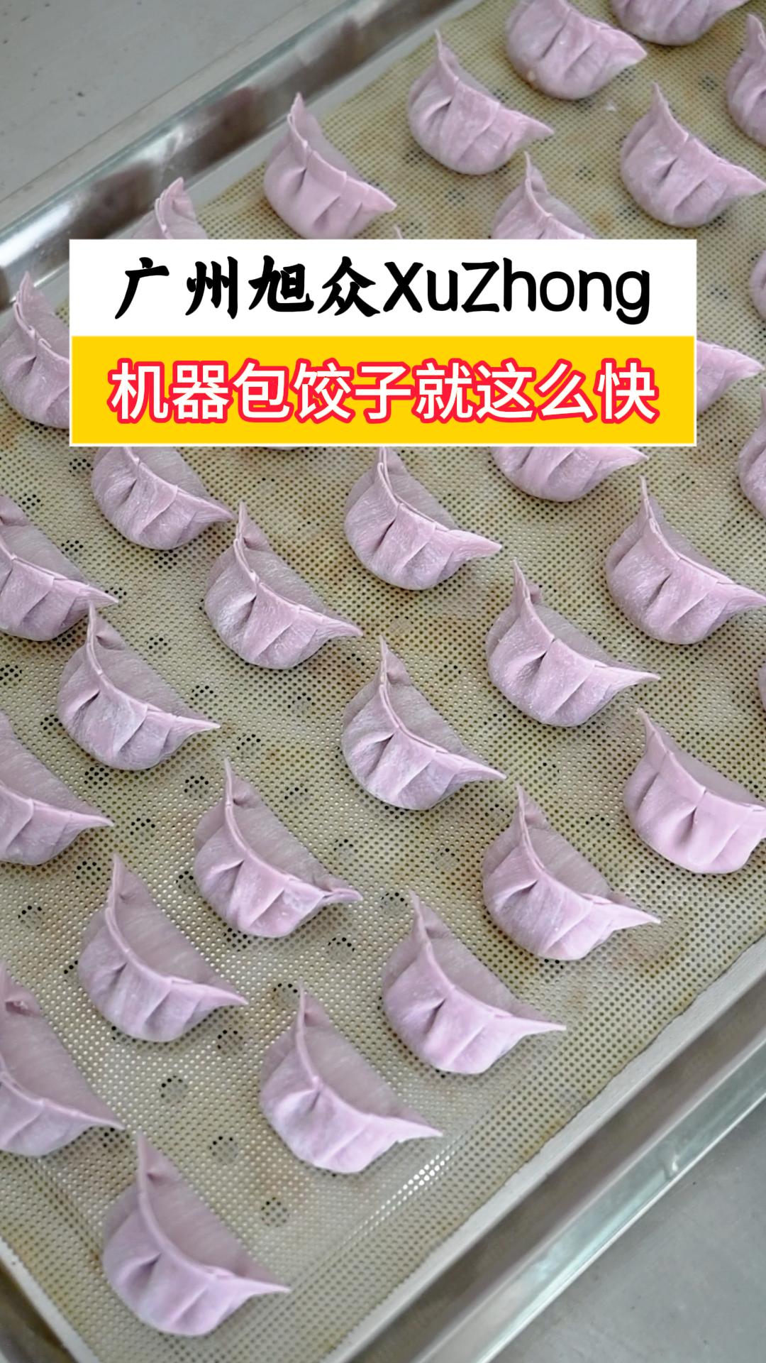 机器包饺子就这么快,一键自动量产,花型精致节省人工