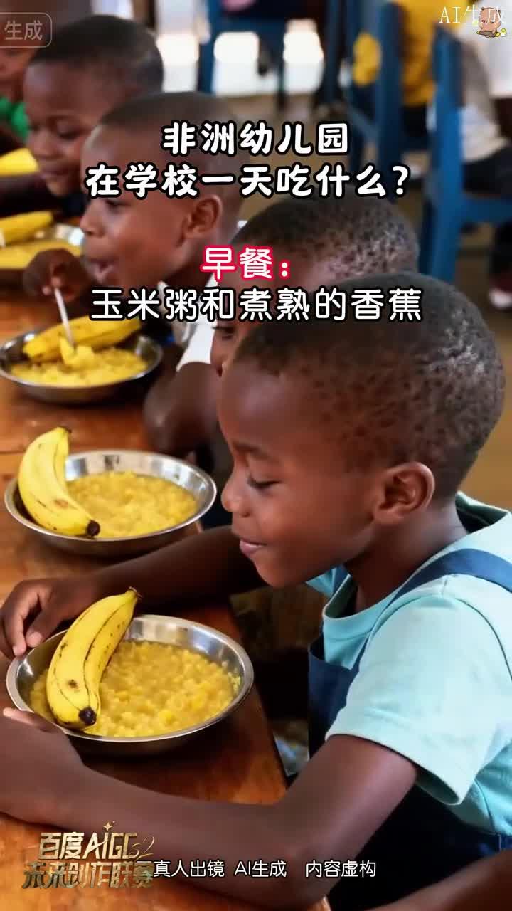 okay非洲幼儿园日常，学校一日餐点，营养饮食实拍