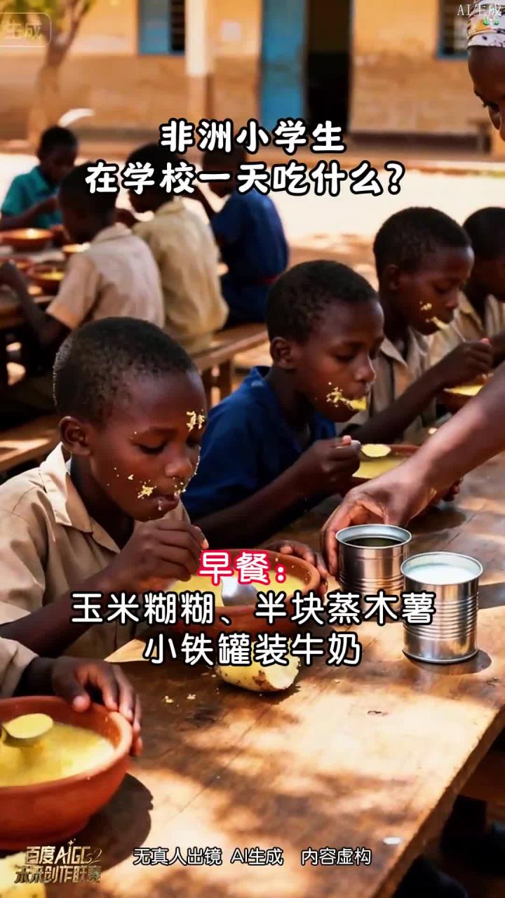 走进非洲校园食堂 直击小学生一日三餐 真实记录伙食生活点滴