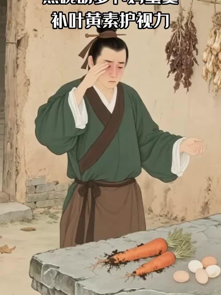 眼睛干涩看不清?蒸碗胡萝卜鸡蛋羹,补叶黄素护视力
