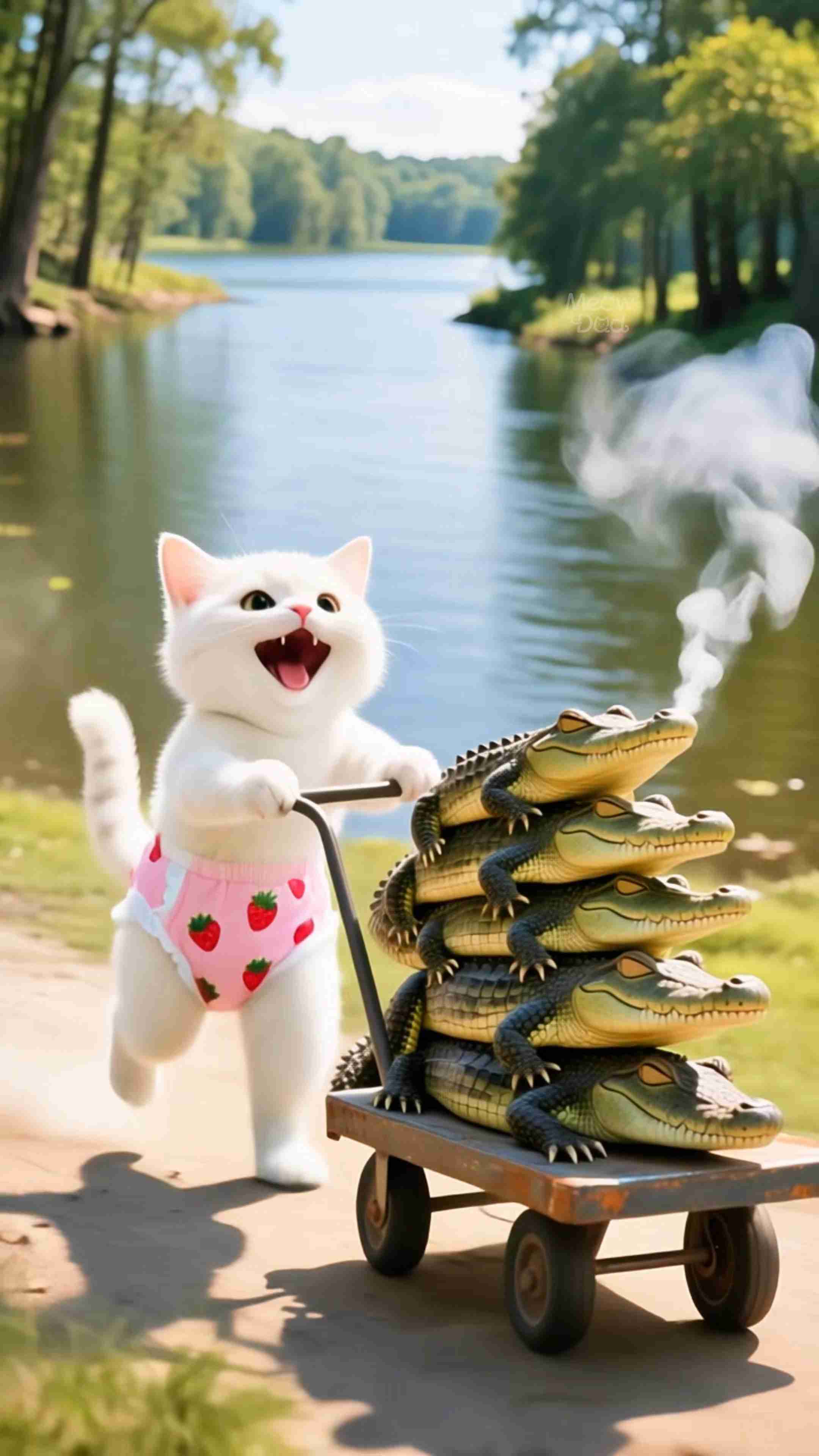 小猫给爸爸做鳄鱼皮鞋被捕入狱