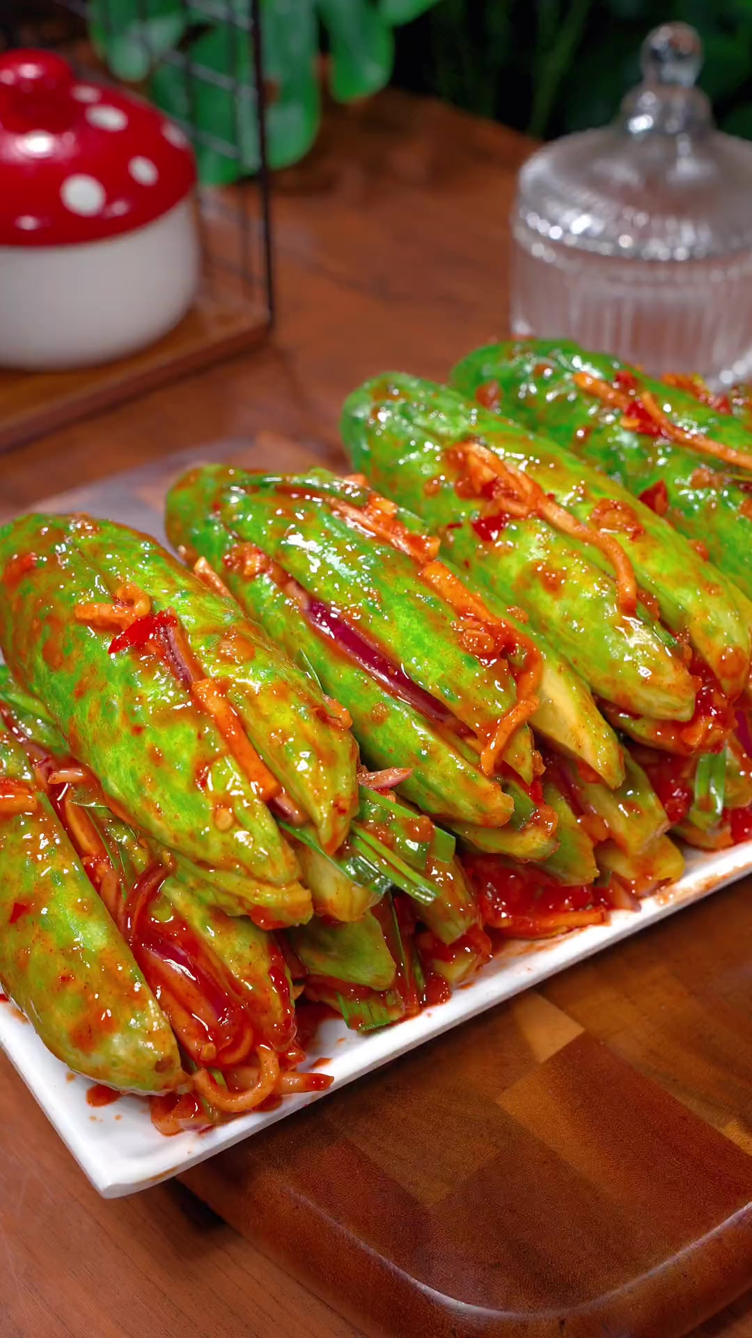 韩式黄瓜泡菜 我是万万没想到把黄瓜放在滚烫的开水中，出锅瞬间