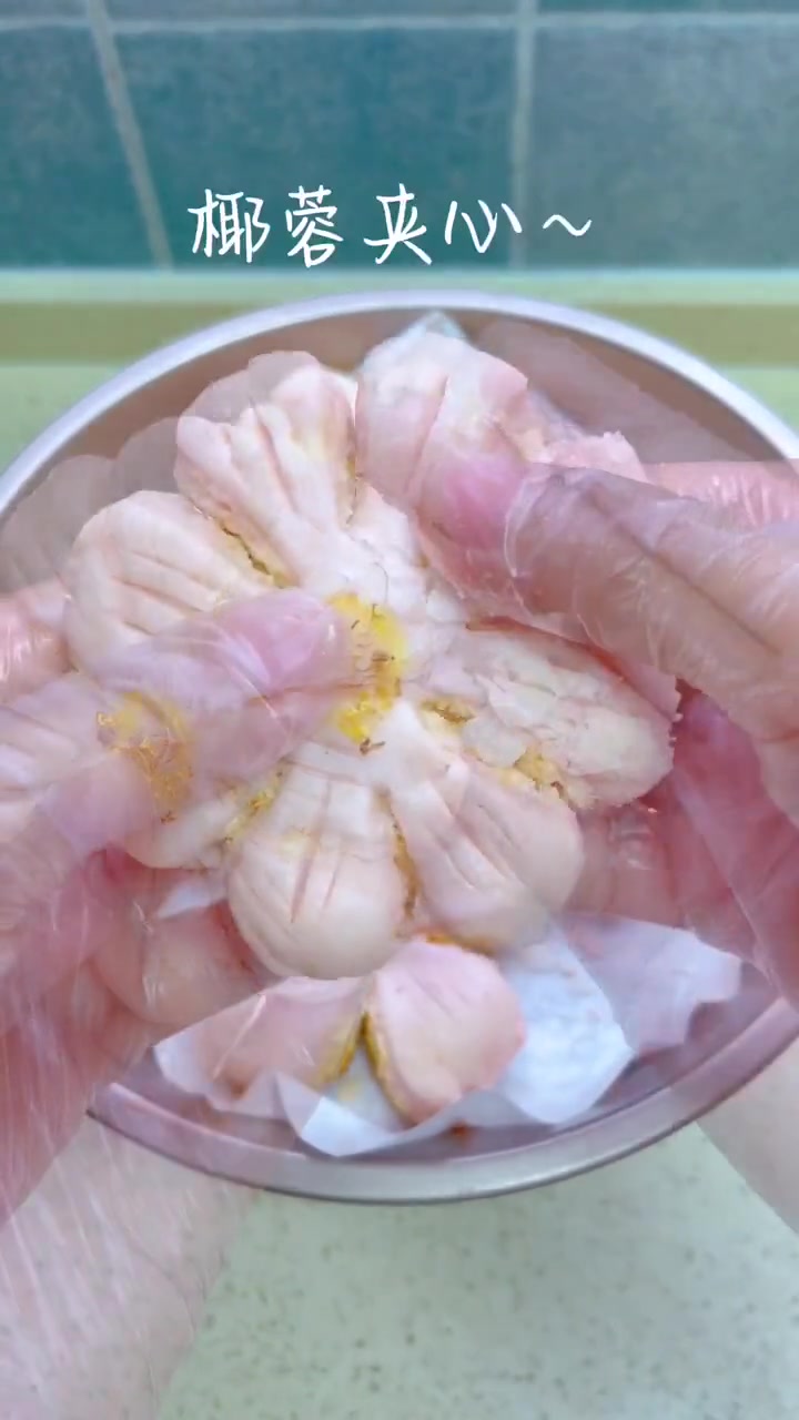 厨师机版中式糕点~高颜值，搭配椰蓉酥香好吃！