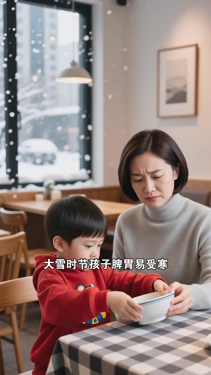 大雪宝宝健康养生:南瓜粥 + 胡萝卜 + 菠菜,健脾养胃不挑食