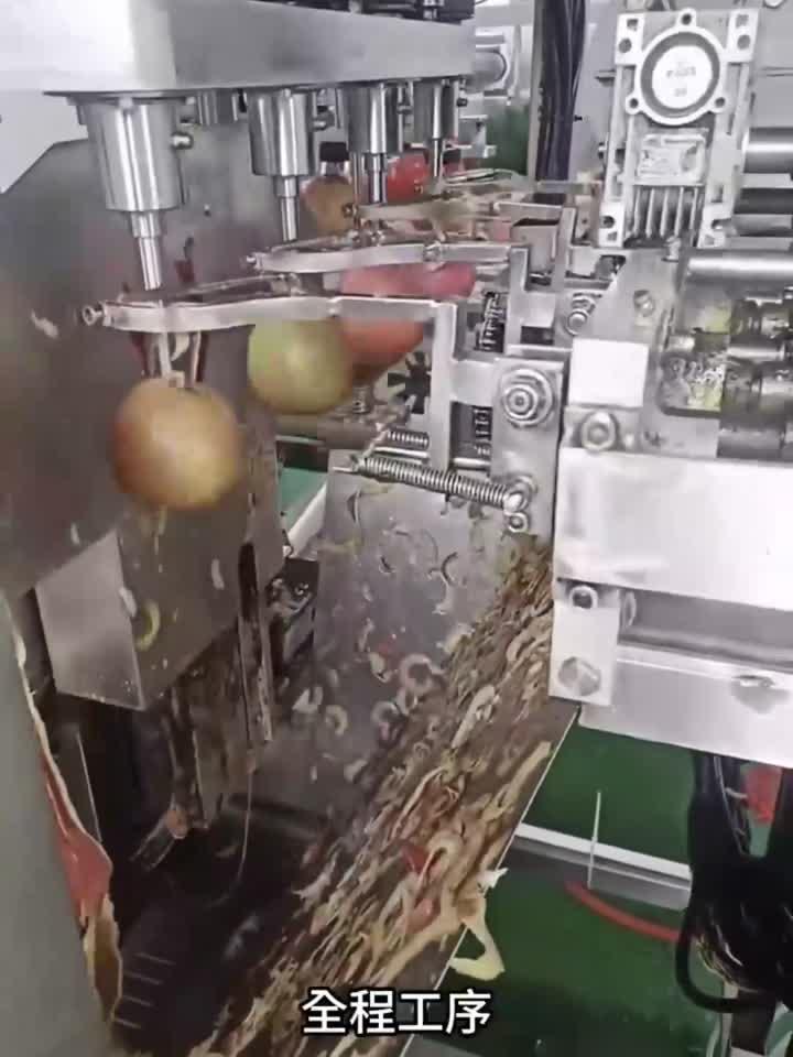 原来这就是制作苹果罐头的流水线工厂