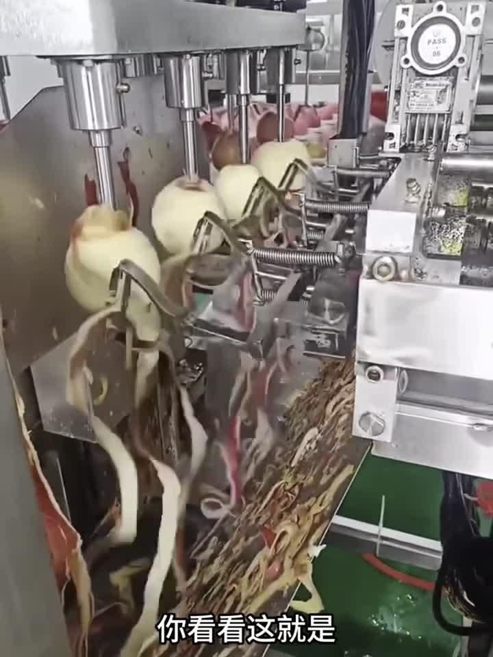 原来这就是制作苹果罐头的流水线工厂