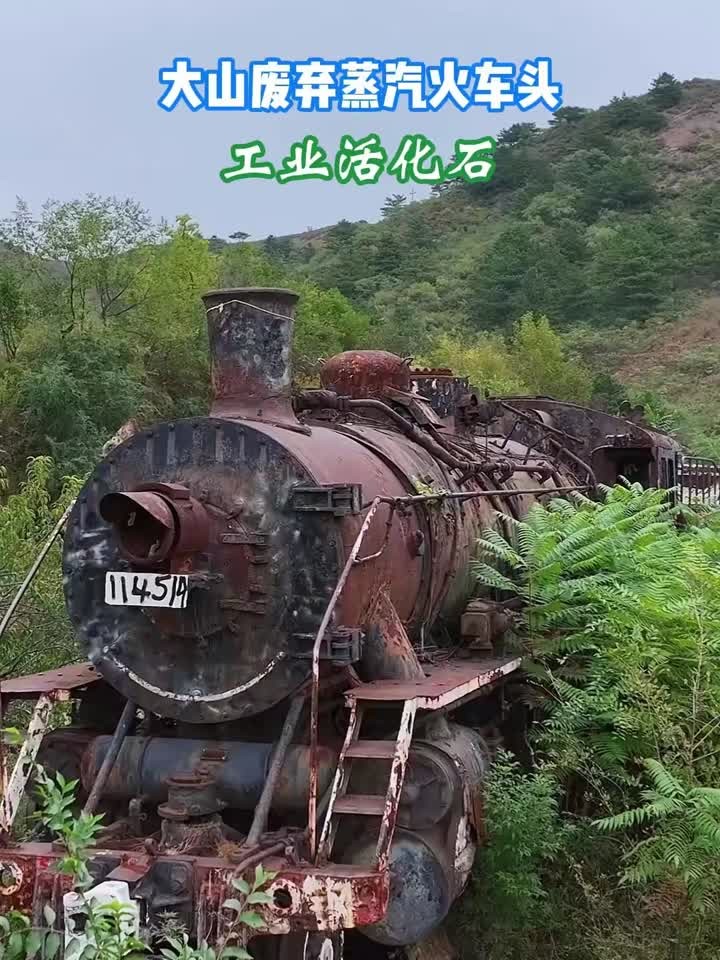 摄影镜头:废弃蒸汽火车头,这是实打实的工业活化石,是真正的火