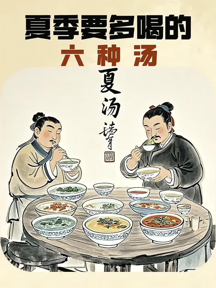 三餐循规律百脉自通和,夏季要多喝的六种汤