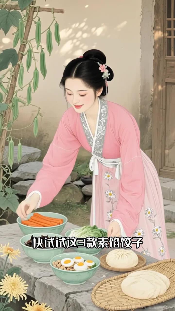处暑适合吃的素馅饺子,3种馅料配方,润燥又养胃