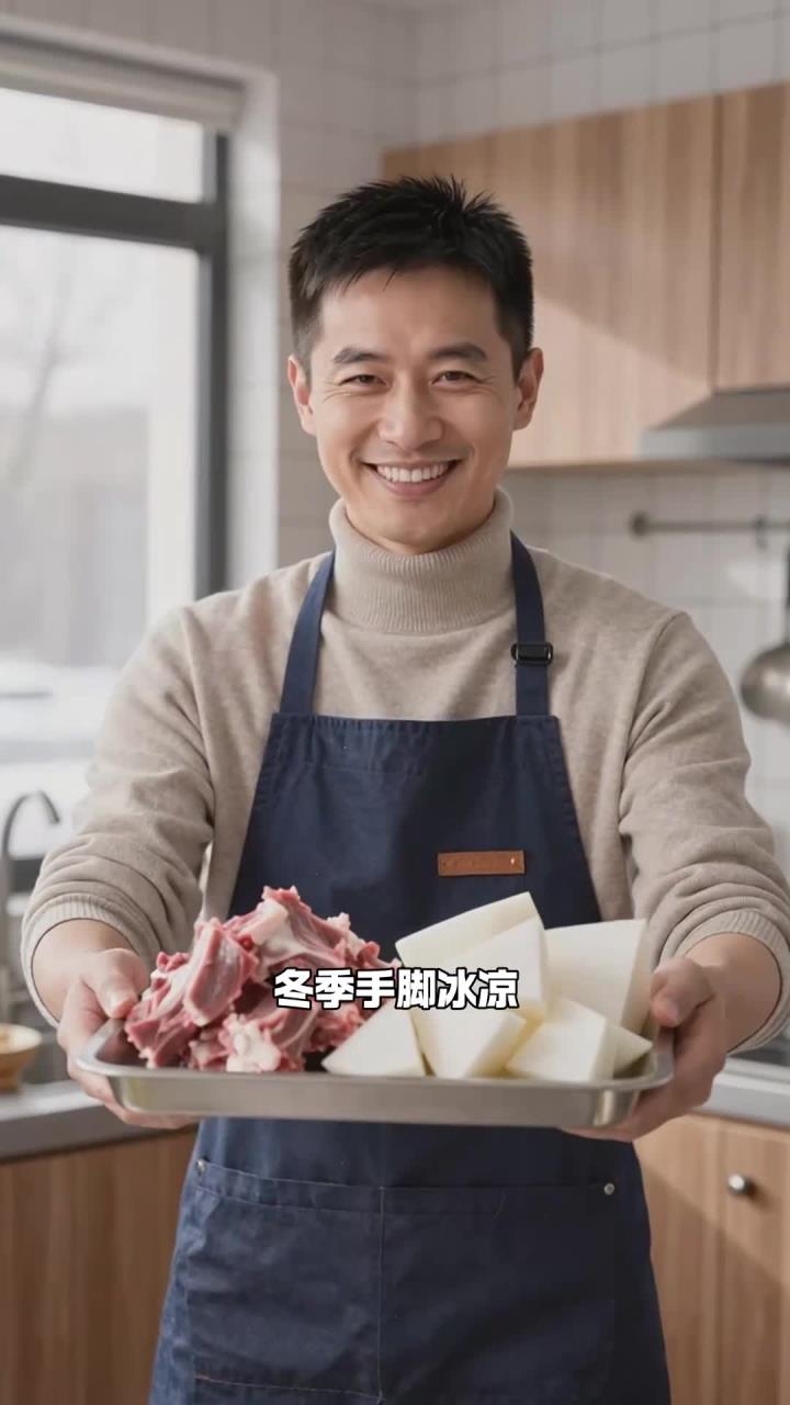 冬季多吃羊肉炖萝卜,温补气血,润肺化痰