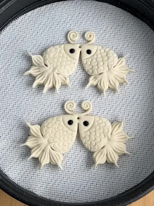 双鱼馒头做法花式馒头做法过年必备花馍春节必备年年有鱼馒头教科