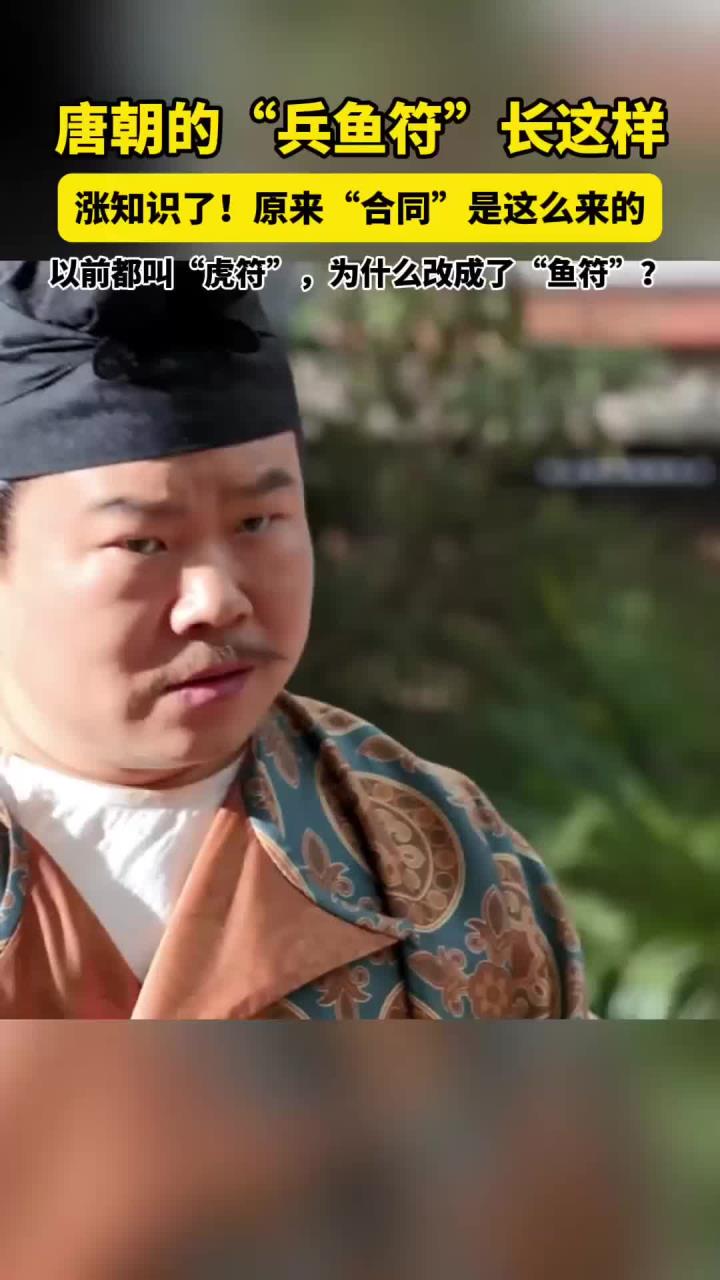 原来，唐朝的兵鱼符长这样！，“合同”是这么来的