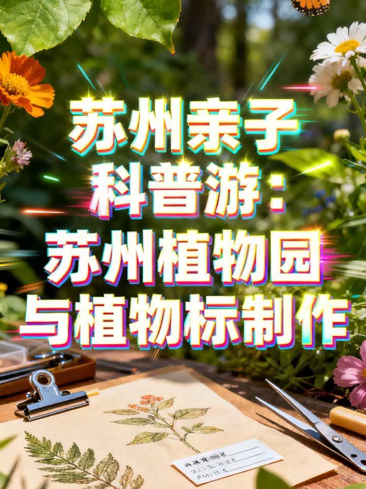 苏州亲子科普游:苏州植物园与植物标本制作