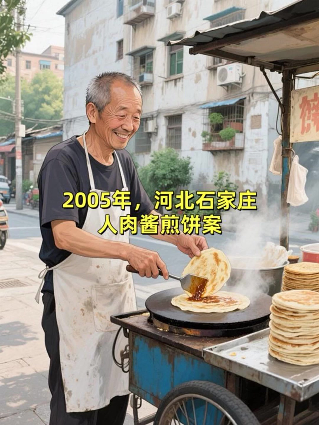 人肉酱煎饼引发热议，石家庄街头惊现奇特美食！