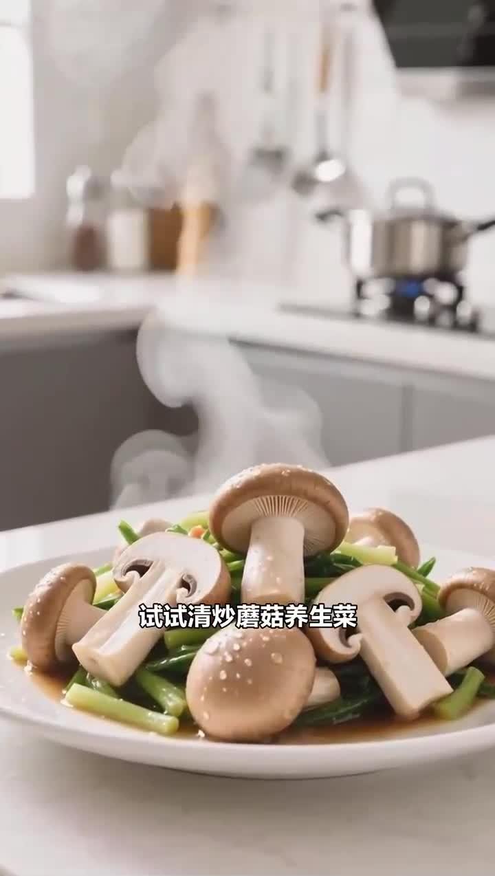 流感期间吃清炒蘑菇,健康养生补充营养强体质