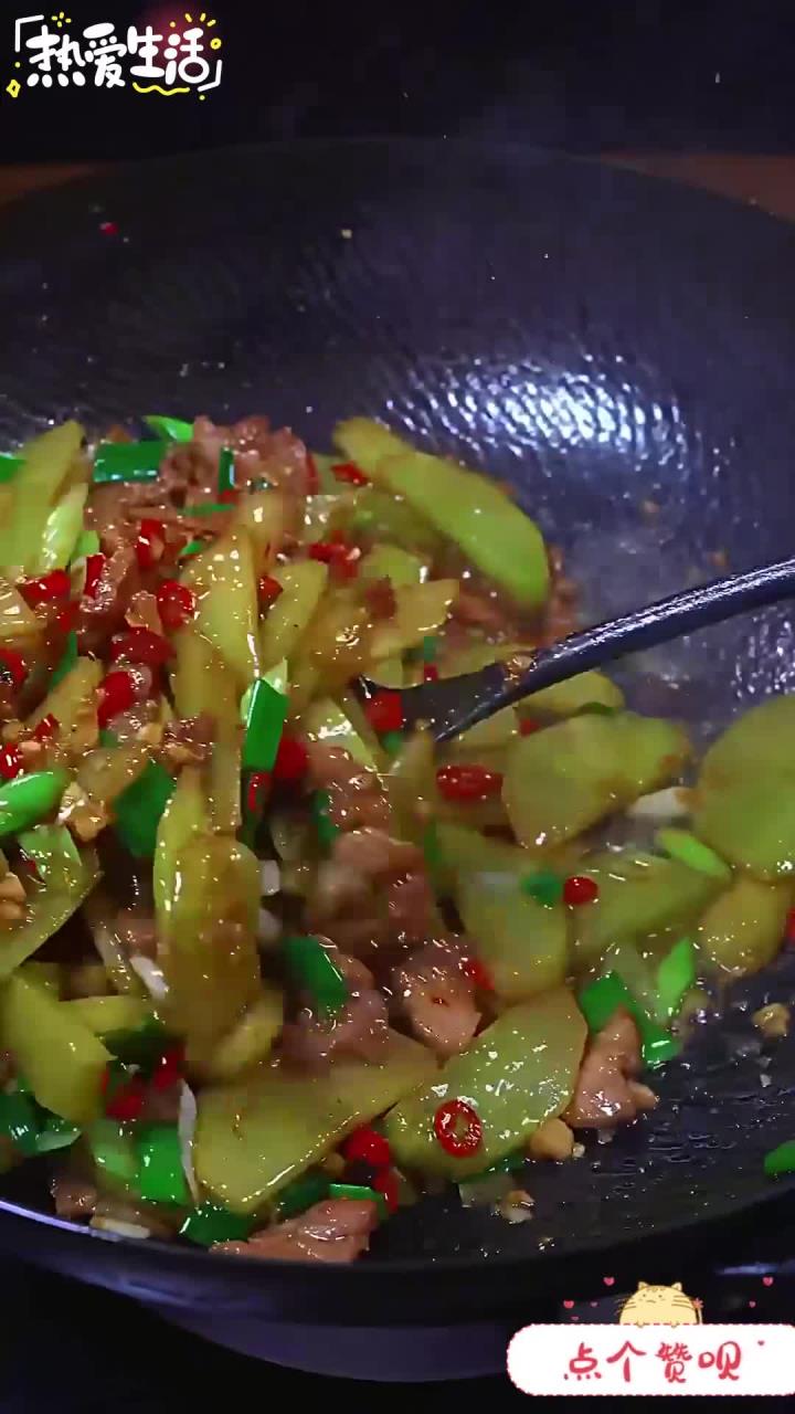 太好吃了莴笋炒肉 家常菜 湘菜