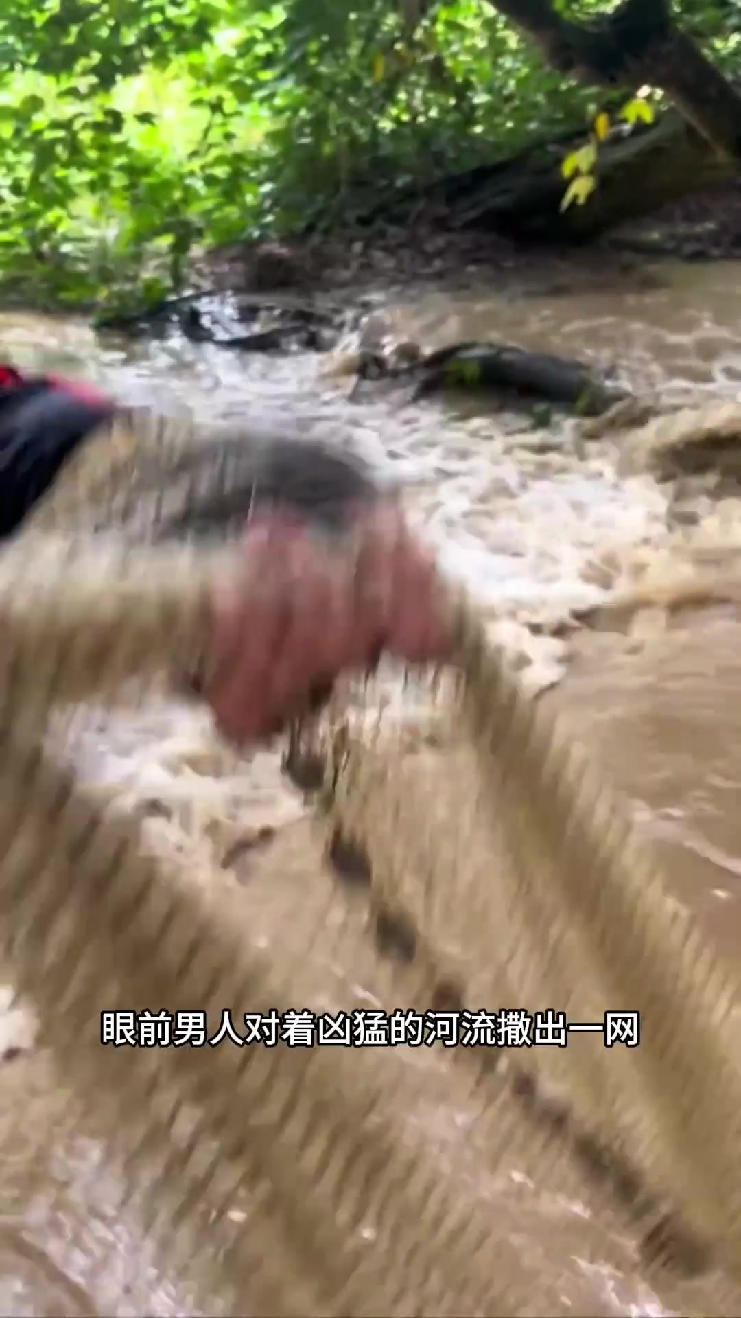 户外捕鱼：渔民撒网捕鱼后用渔获再次进行垂钓！