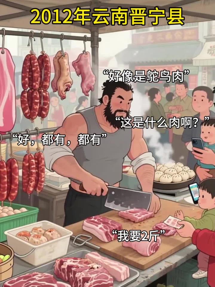 2012年云南晋宁县,小李在市场购买了便宜的鸵鸟肉!以案说法