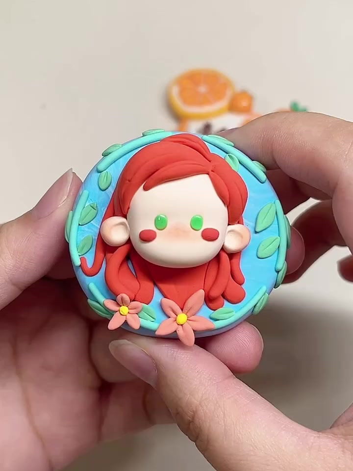 超轻粘土教程—今天做了几个迪士尼公主冰箱贴～你能认出来嘛?