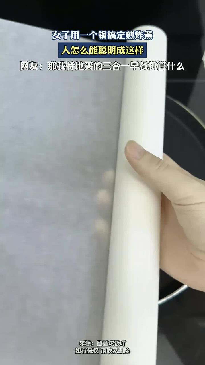 女子用一个锅搞定煎炸煮,人怎么能聪明成这样