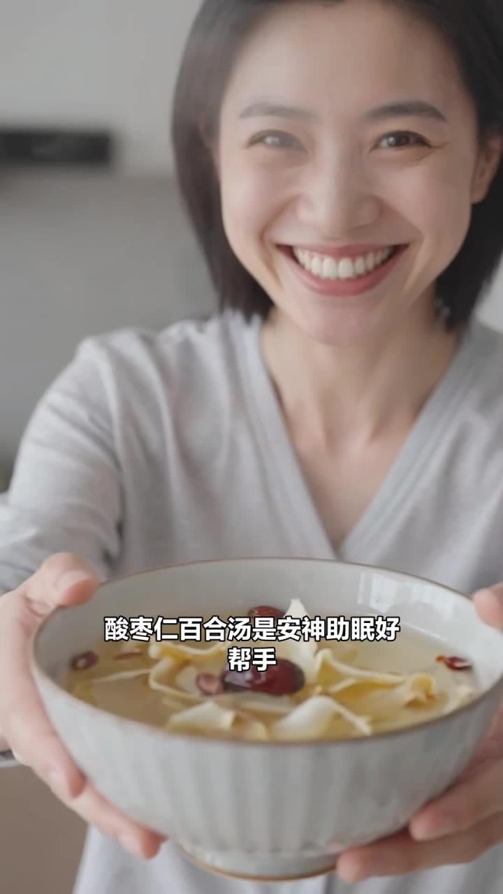 酸枣仁百合汤，安神好搭配，入睡更轻松