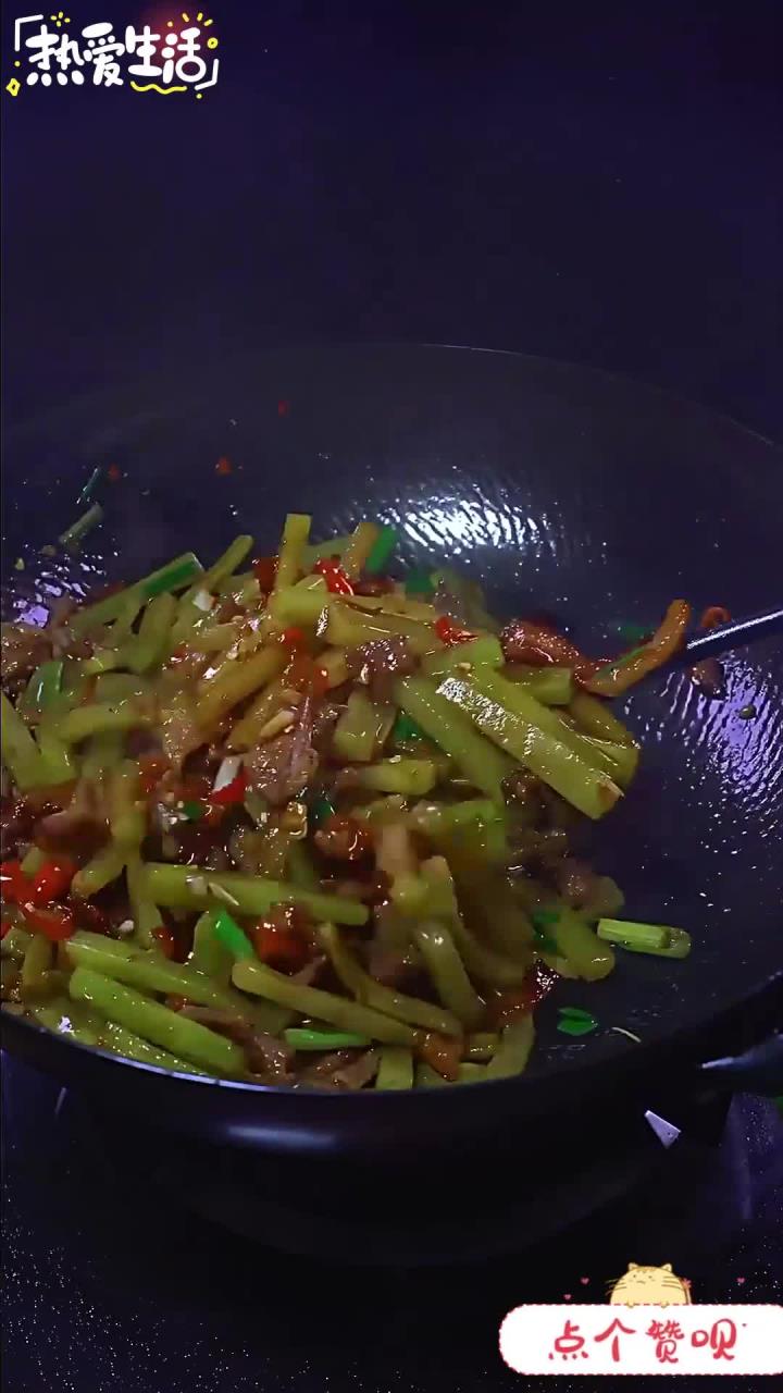 莴笋炒肉 家常菜 湘菜