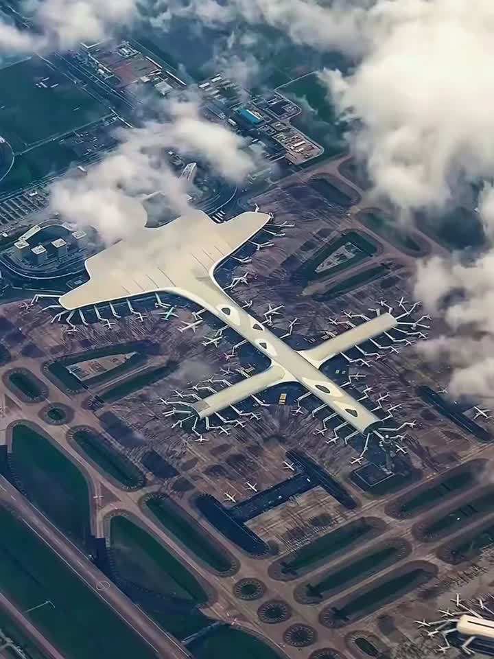 航拍我国深圳宝安国际机场全景!800亿打造的伟大的工程,国人的