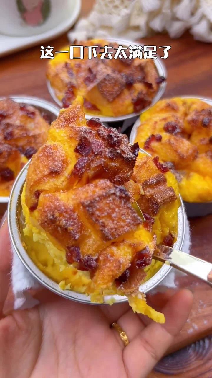 吃不完的面包片不要扔，来做这个奶香浓郁的蛋奶烤吐司，外焦里嫩的超好吃童美食宝宝辅