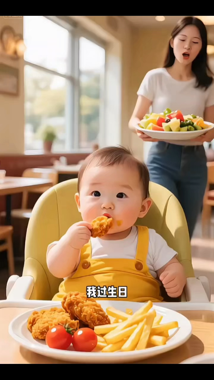 宝宝今天生日,问不买蛋糕怎么过生日!哈哈哈