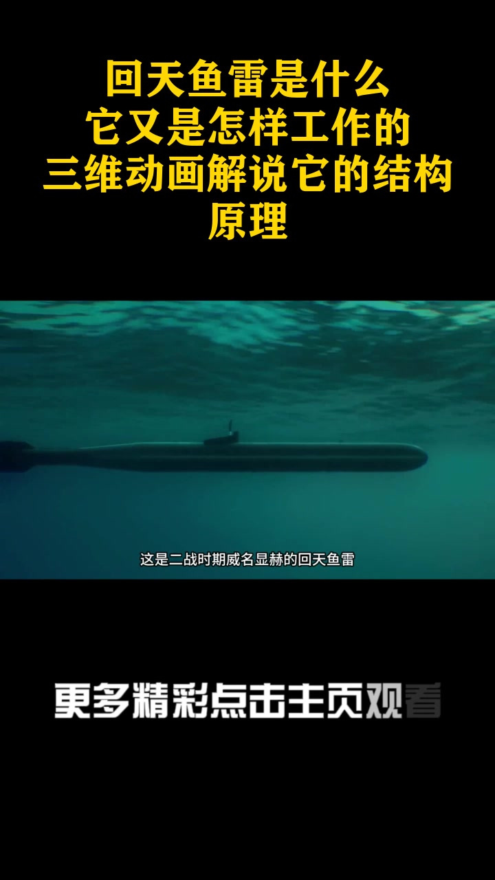 回天鱼雷是什么?它又是怎样工作的?三维动画解说它的结构原理_1