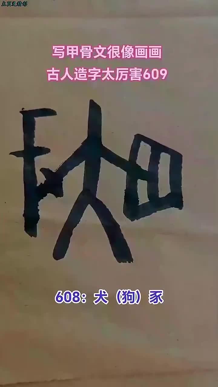 甲骨文像画画,古人造字真牛!