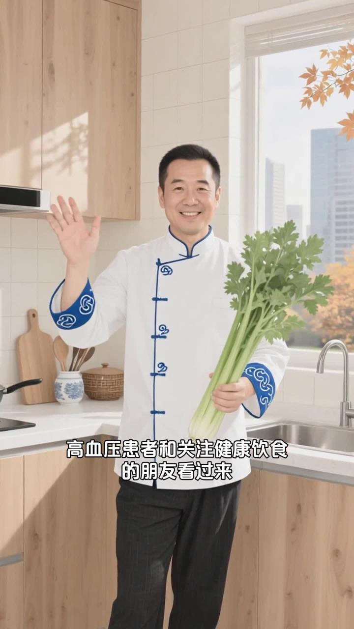 重阳吃芹菜咋炒，加豆干补蛋白还降血压！