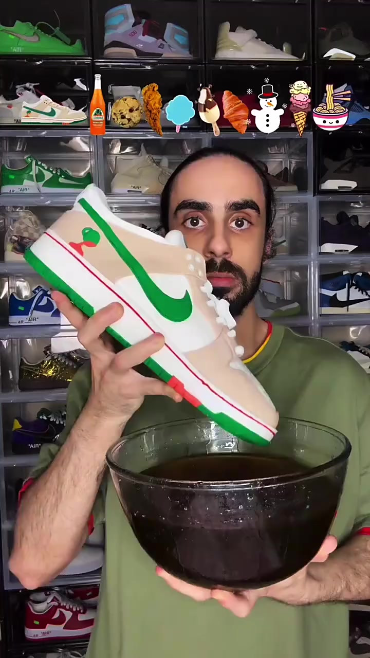 男人饥不择食连鞋子都吃,原来这是假的可食用蛋糕 搞笑视频