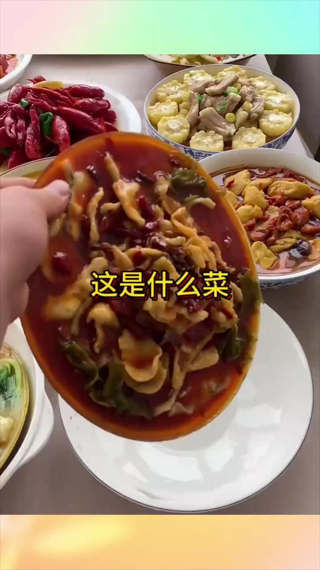 一桌子的假菜,这是什么意思?