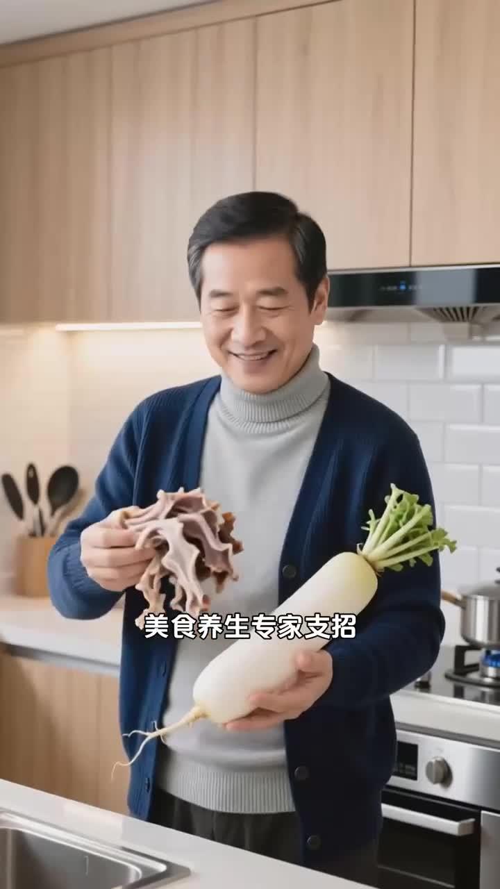 大雪炖羊杂汤加萝卜,驱寒顺气,健康养生冬食佳～