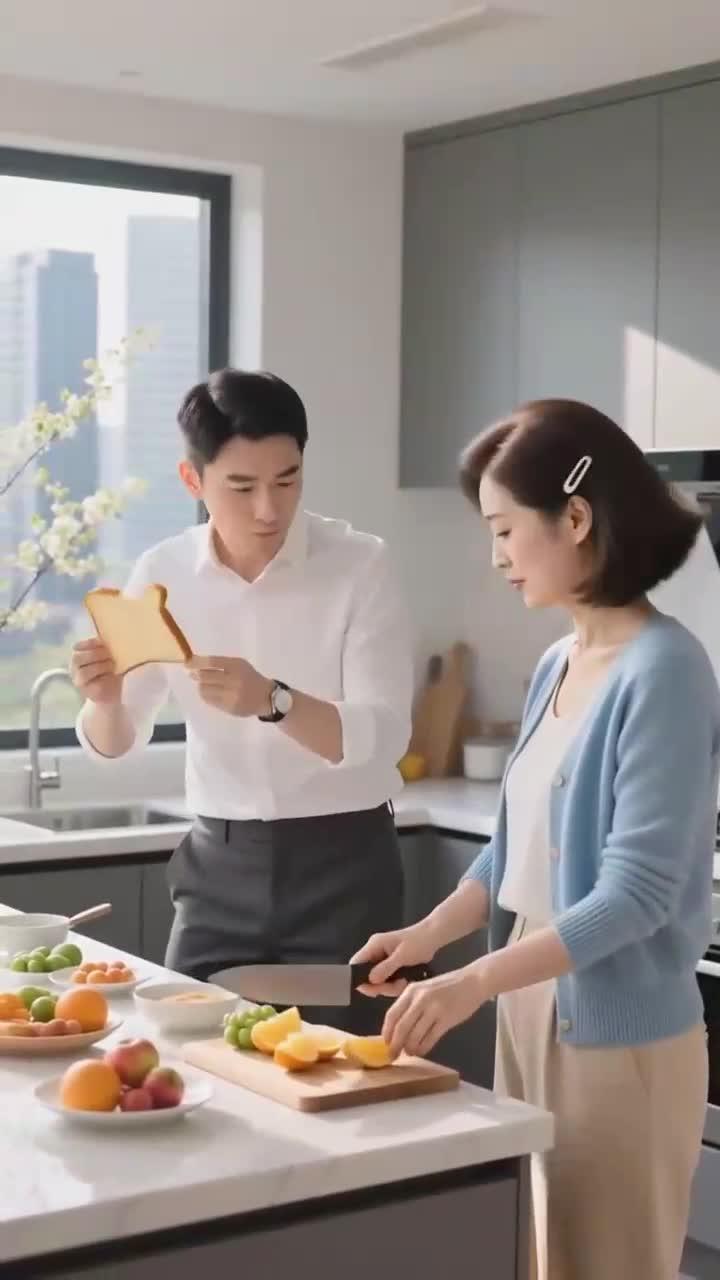 早餐吃牛奶面包片,健康养生超简单～