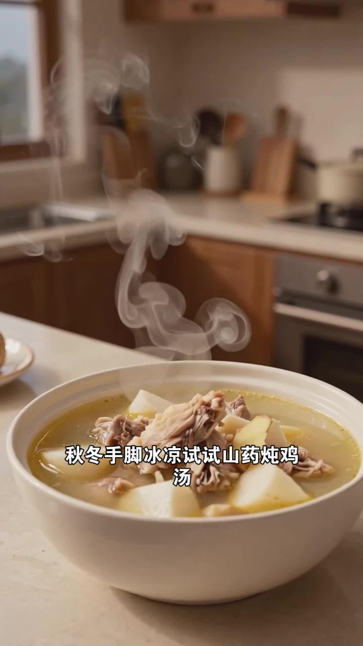 山药炖鸡汤，健脾还补虚，秋冬暖身妙！