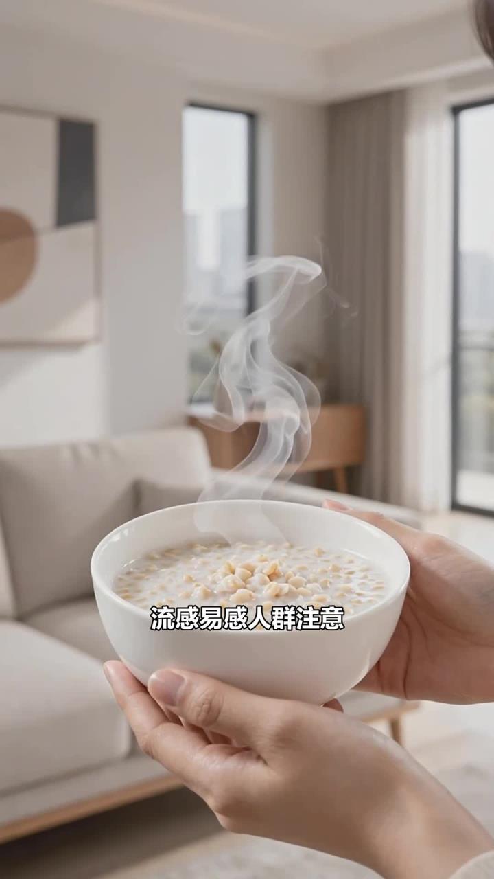 流感食护喝燕麦牛奶粥,补钙蛋白,双效护免疫