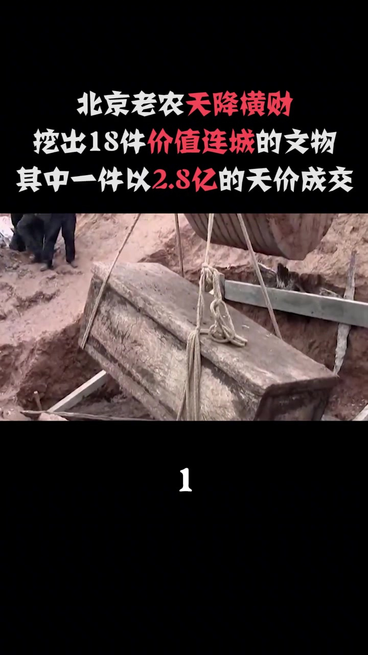 北京老农天降横财,在菜地里挖出18件国宝,其中一件价值2.8亿(3)