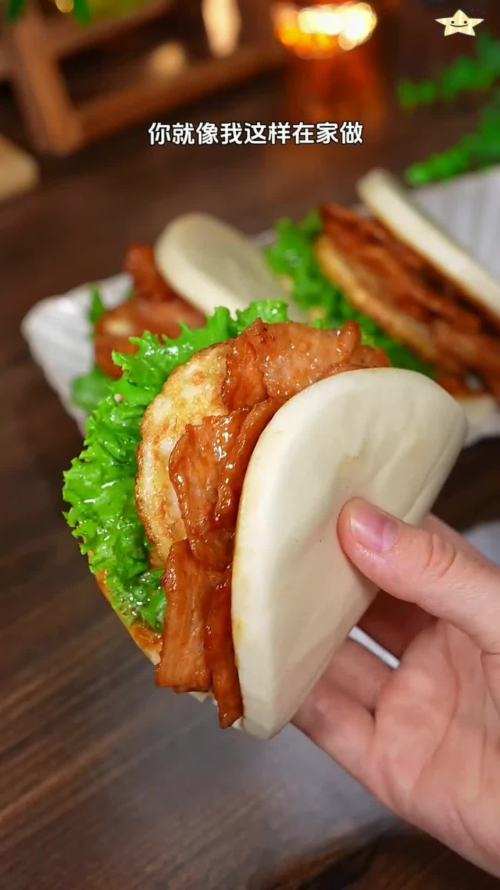 自制里脊肉夹馍,家庭版美味卫生,想吃多少做多少!