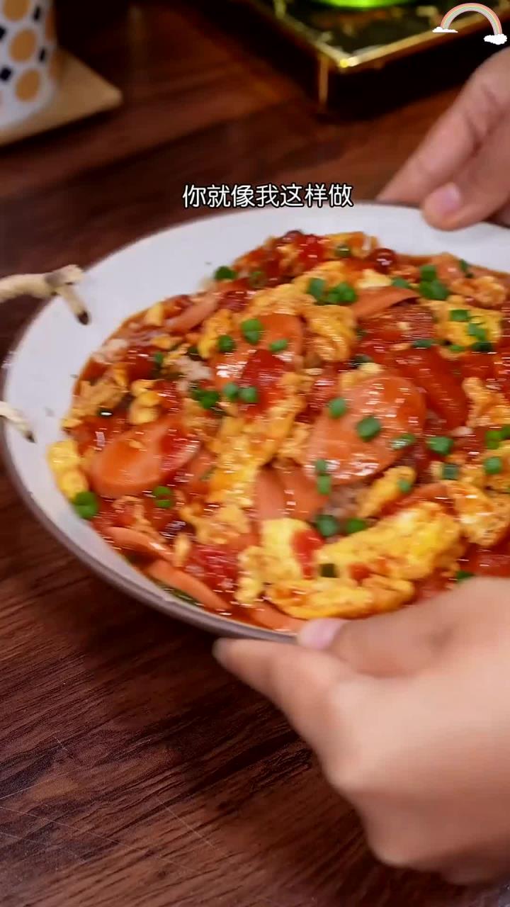 每周孩子必吃的西红柿鸡蛋盖饭,简单易学,汤汁拌饭美味无比