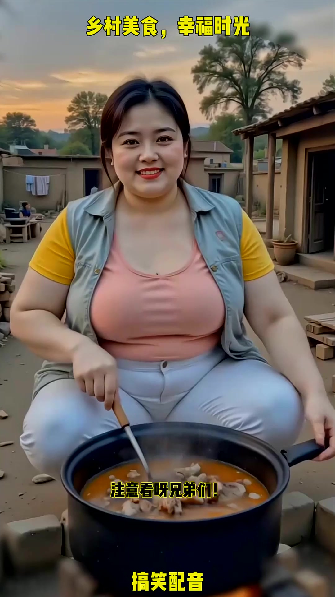 “大厨现场炖鸡,肚子鼓鼓好满足!”