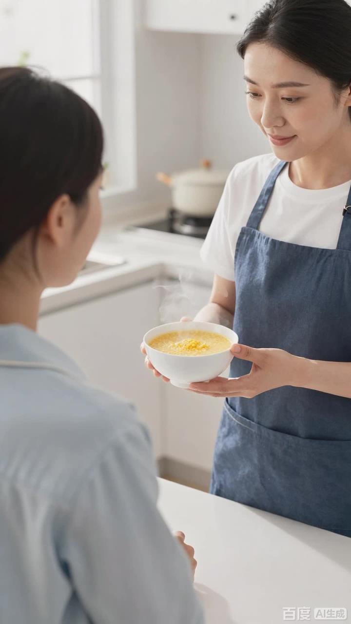 腹泻时喝杯小米粥清汤，健脾养胃补水分，缓解腹泻不脱水