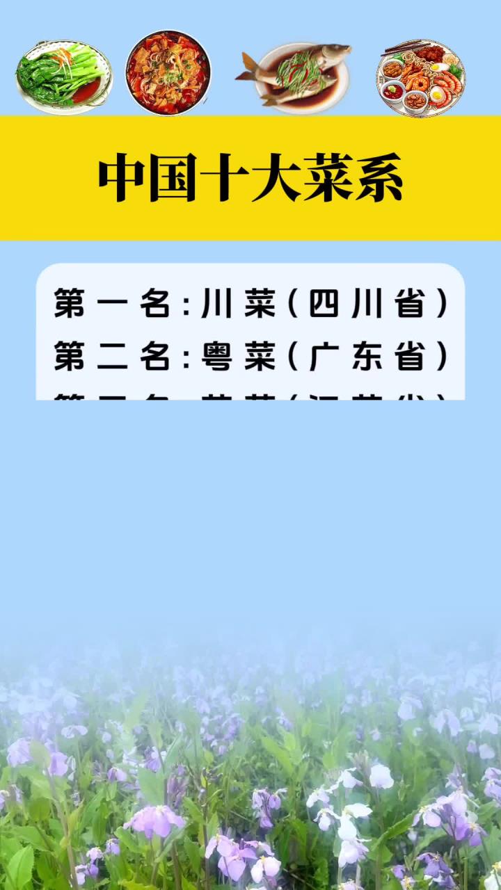 中国十大菜系